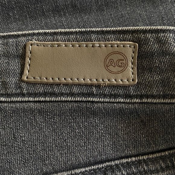 AG Adriano Goldschmied The Mari High Rise Straight Denim Jean 26 Gray Raw Hem - Picture 6 of 10